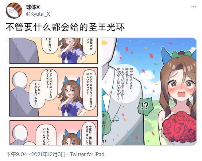 《推特赛马娘同人》不管要什么都会给的圣王光环第1页