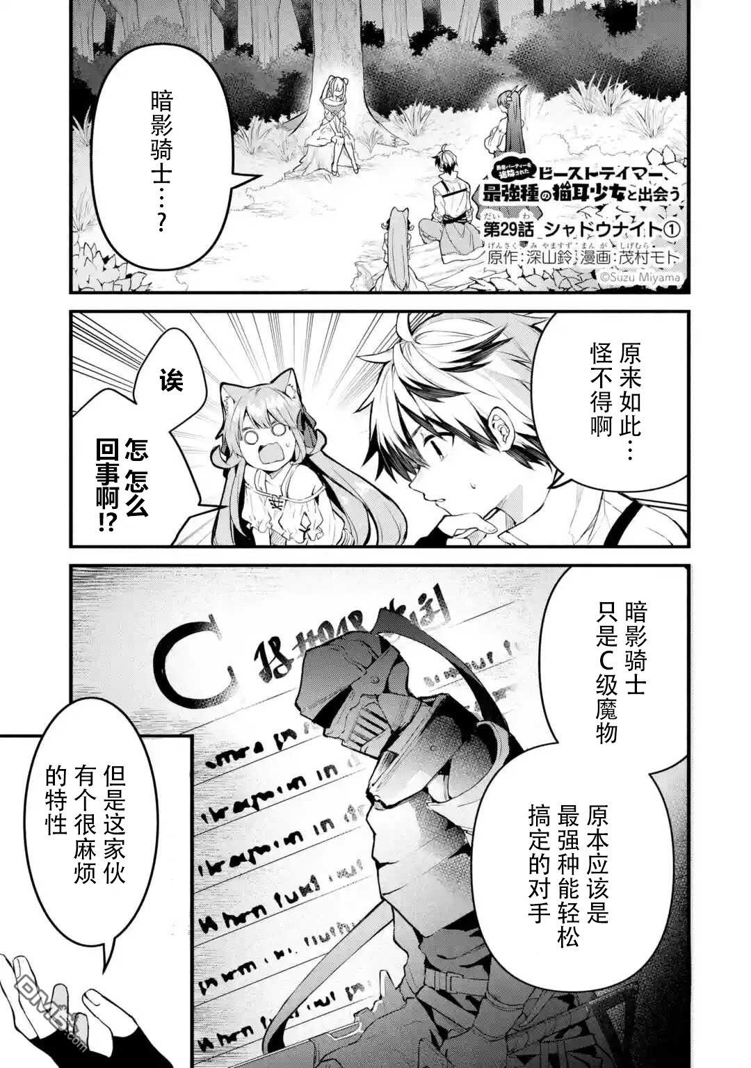 《被勇者队伍开除的驭兽使、邂逅了最强种的猫耳少女》第29话第1页