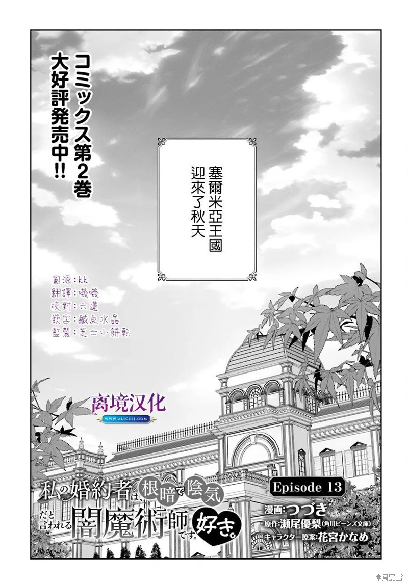 《我喜欢的未婚夫是传闻中阴沉忧郁的暗魔法师》第13话第1页