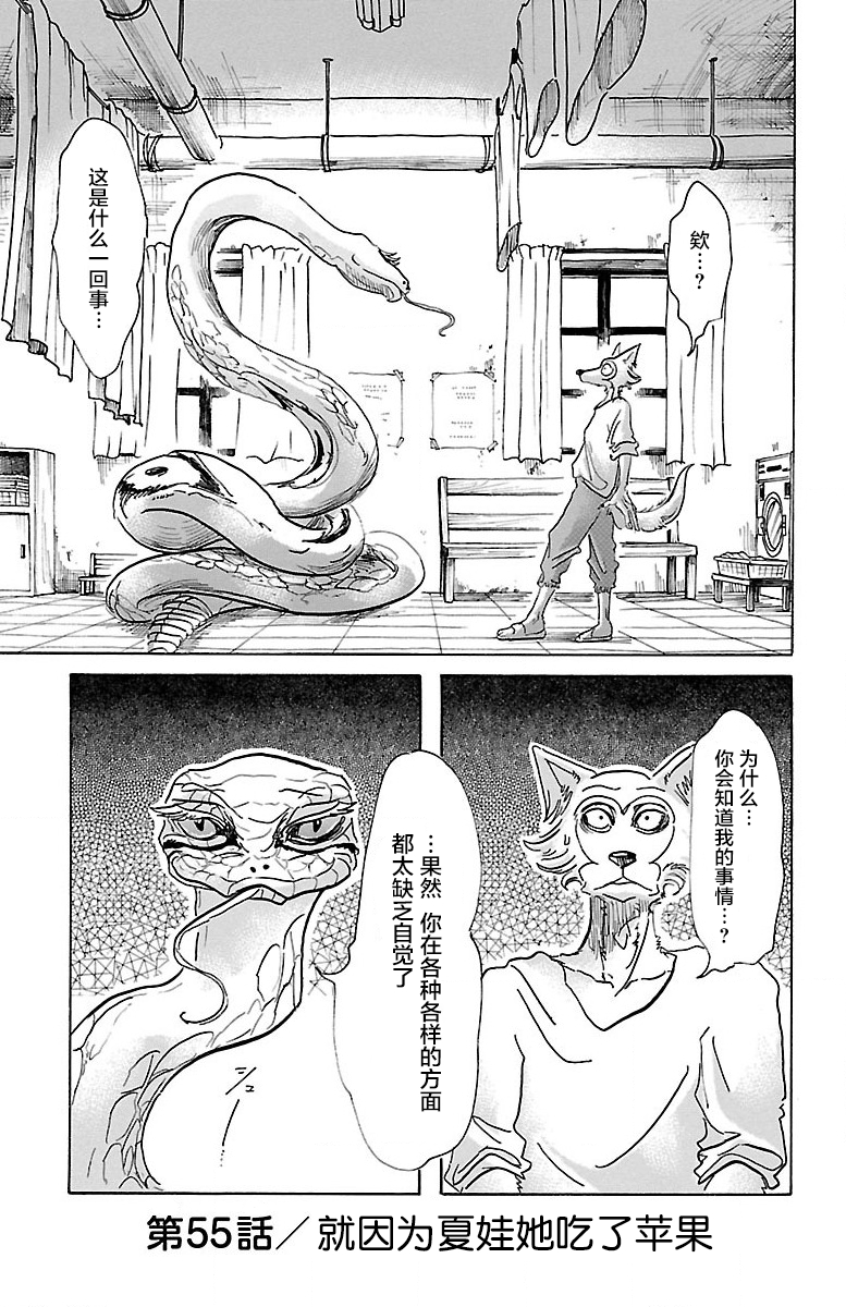 《BEASTARS》第55话 就因为夏娃她吃了苹果第1页