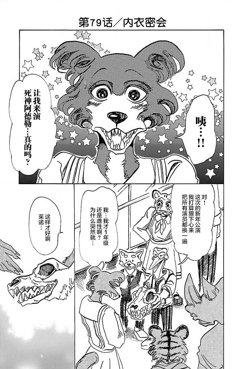 《BEASTARS》第79话 内衣密会第1页