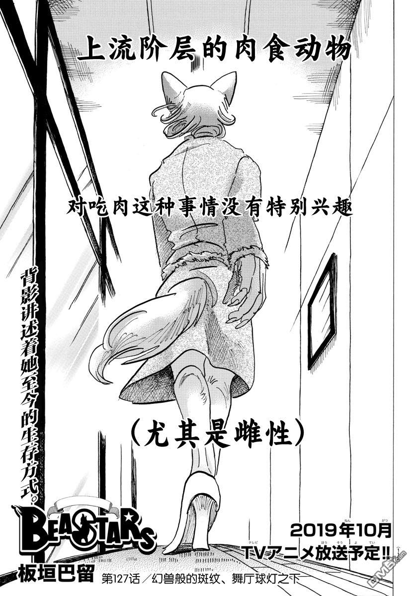 《BEASTARS》第127话 幻兽般的斑纹、舞厅球灯之下第1页