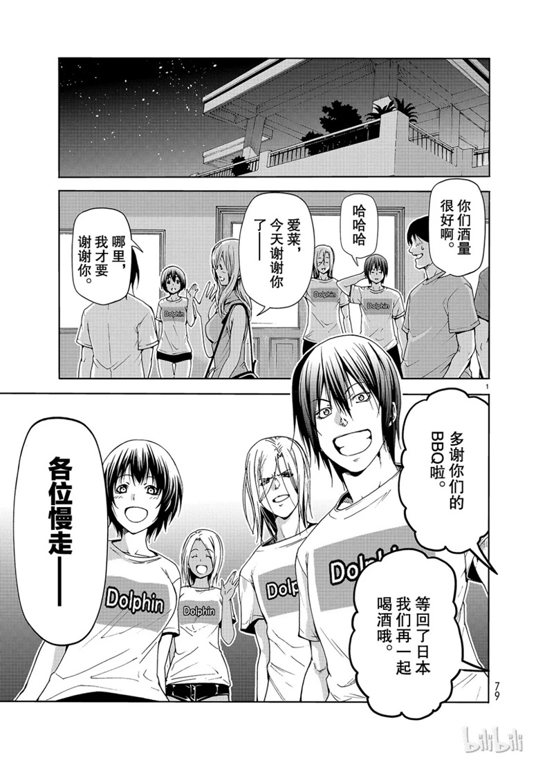 《GrandBlue》55话 女生夜聊第1页