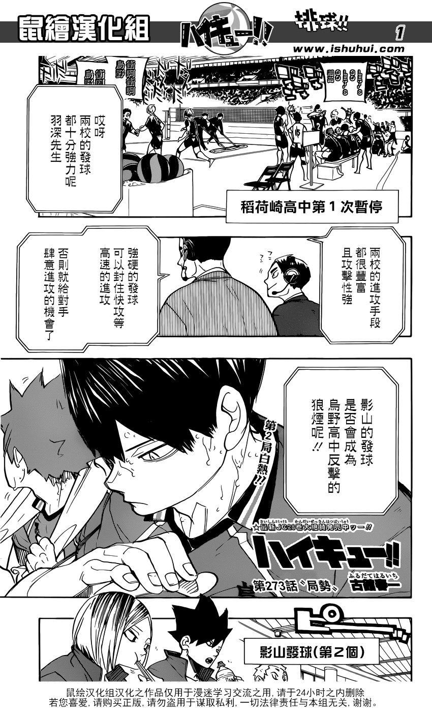 《排球少年》273话第1页