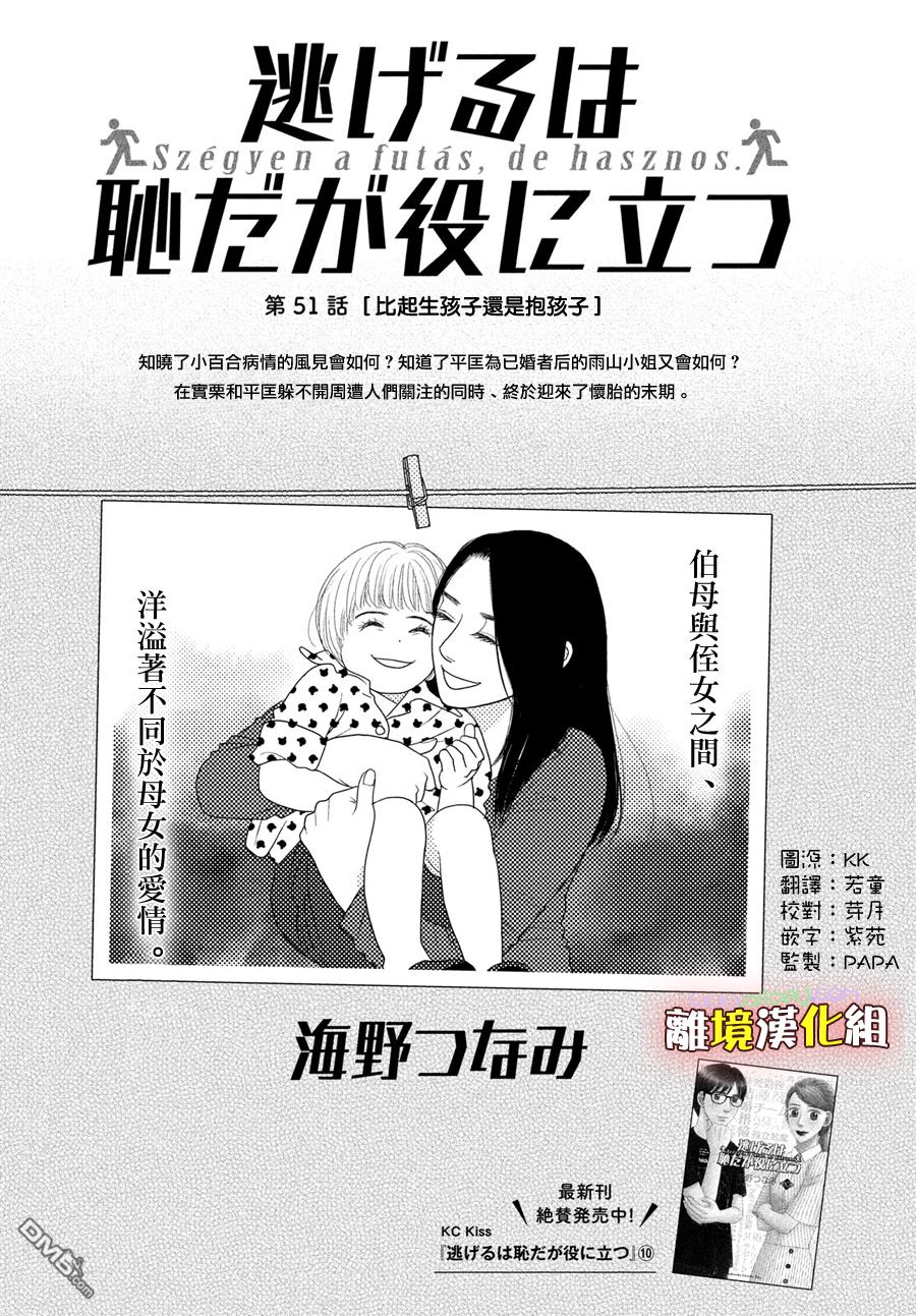 《逃避可耻却很管用》第51话 比起生孩子还是抱孩子第1页